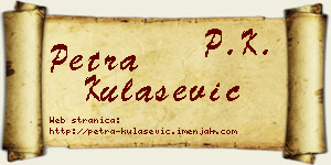 Petra Kulašević vizit kartica
